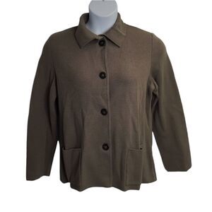 NINO COLOMBO merino wool made in Italy button front‎ cardigan sweater 44/M